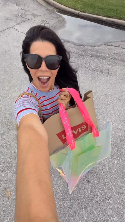 Instagram post by @mommystylefile for Premium Outlets. Caption reads: POV: you wait all year for THIS sale 🙌🛍️....