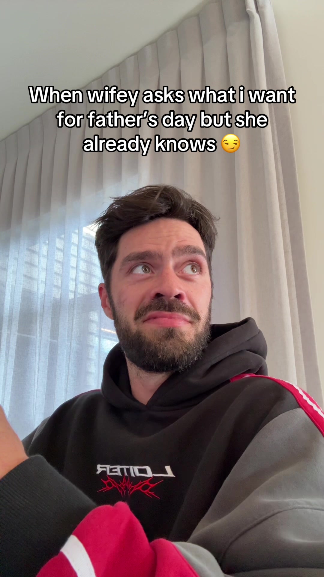 TikTok post by @jimijackson for Culture Kings. Caption reads: Damnit why did she buy me Pokemon cards. Hoodie....