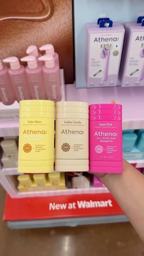Instagram post by @truly2mae for Athena Club. Caption reads: My favorite deodorants from @athenaclub ✨....