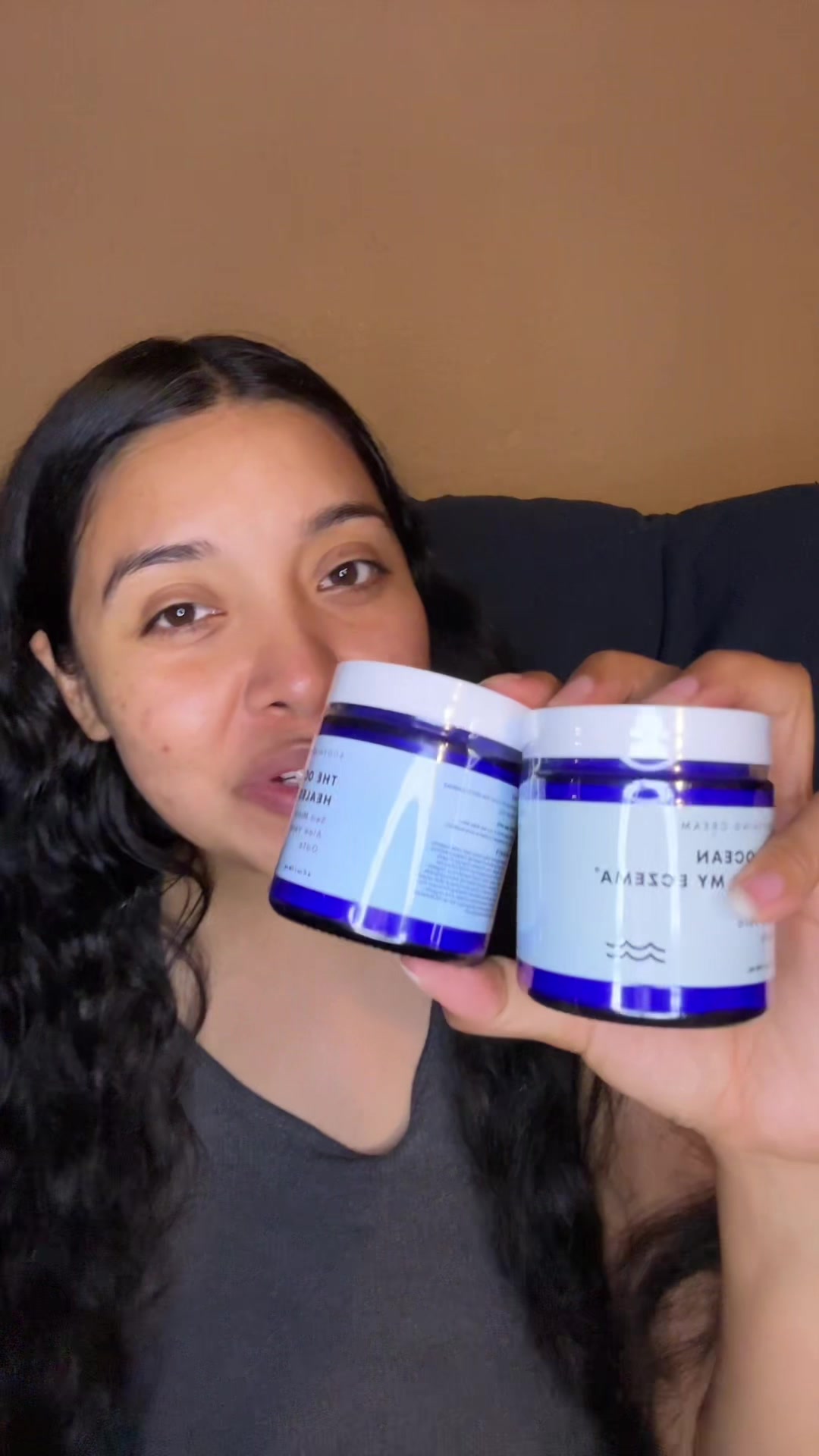 TikTok post by @_jennifermy for Healed By The Ocean. Caption reads: @Healed By The Ocean #seamoss #eczema....