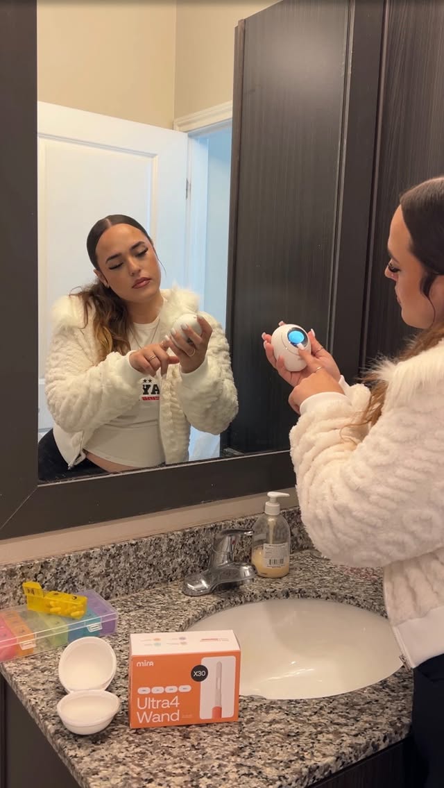 Instagram post by @sierra2tuff for Mira Fertility. Caption reads: PCOS isn’t one-size-fits-all, and neither are our....