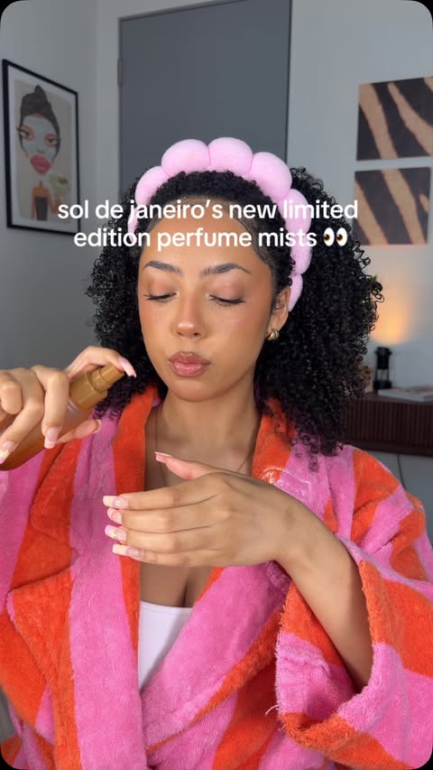 Instagram post by @alexabeckford for Ulta Beauty. Caption reads: [...] perfume mists are available now @ultabeauty....