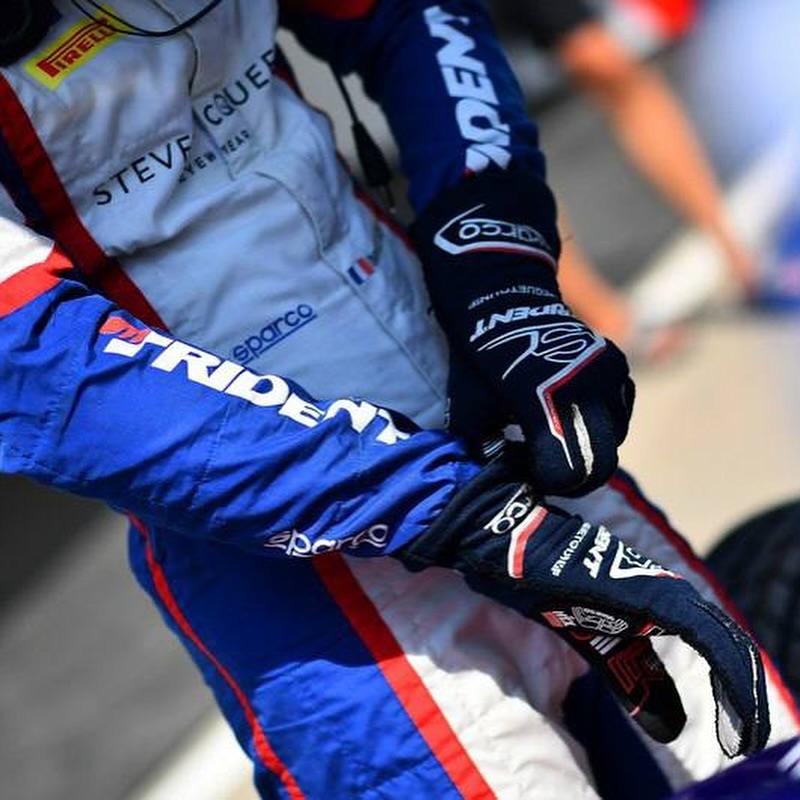 Instagram post by @trident_team for Sparco. Caption reads: Always in @sparco_official 🔥💙....