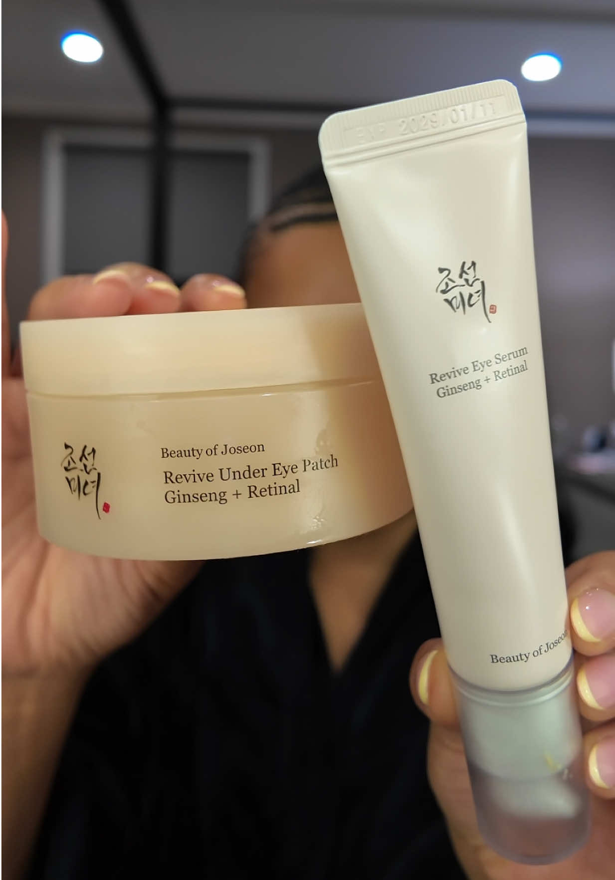 TikTok post by @kimmm.it for Beauty of Joseon. Caption reads: [...] using BOTH products together 👀✨ @Beauty of....