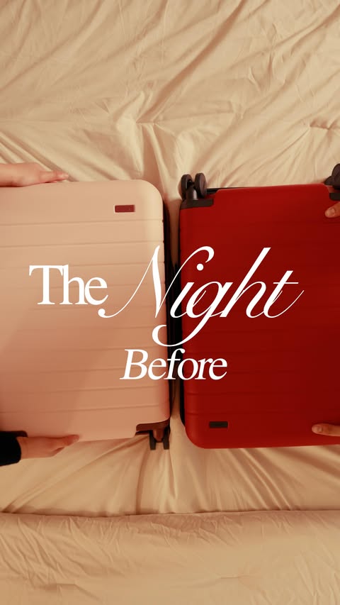 Instagram post by @brandon.win for Away. Caption reads: [...] trip starts before the suitcase closes.....