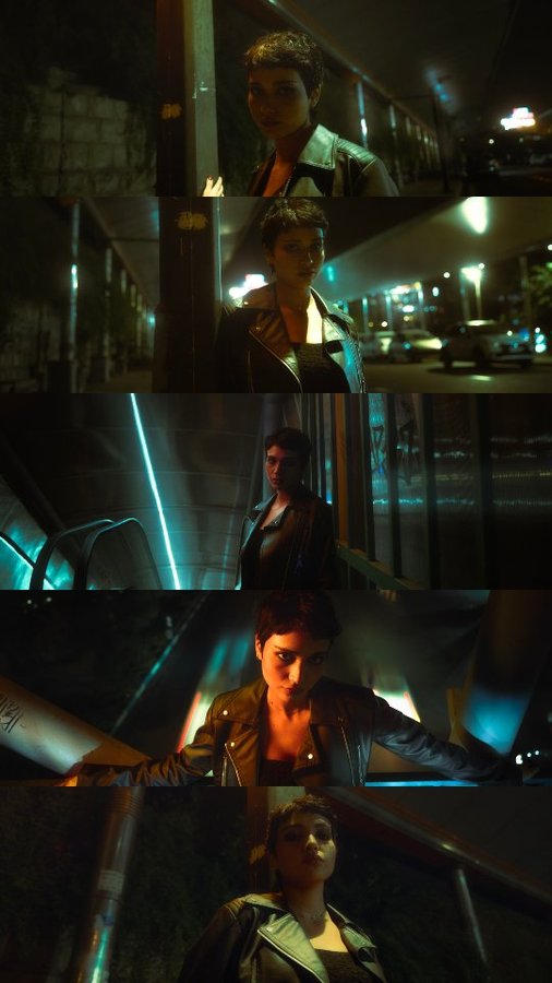 Instagram post by @arminrastgar_ for NANLITE. Caption reads: Night photoshoot 

W/@sarinamiriaan 

Lights from:....