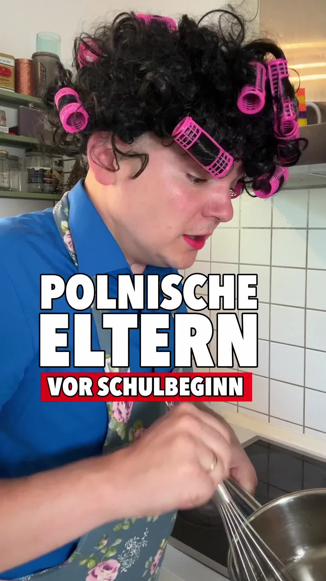 TikTok post by @stach_mat for HOLY. Caption reads: 🇵🇱 Flippt deine Mama auch so aus? 🇩🇪....