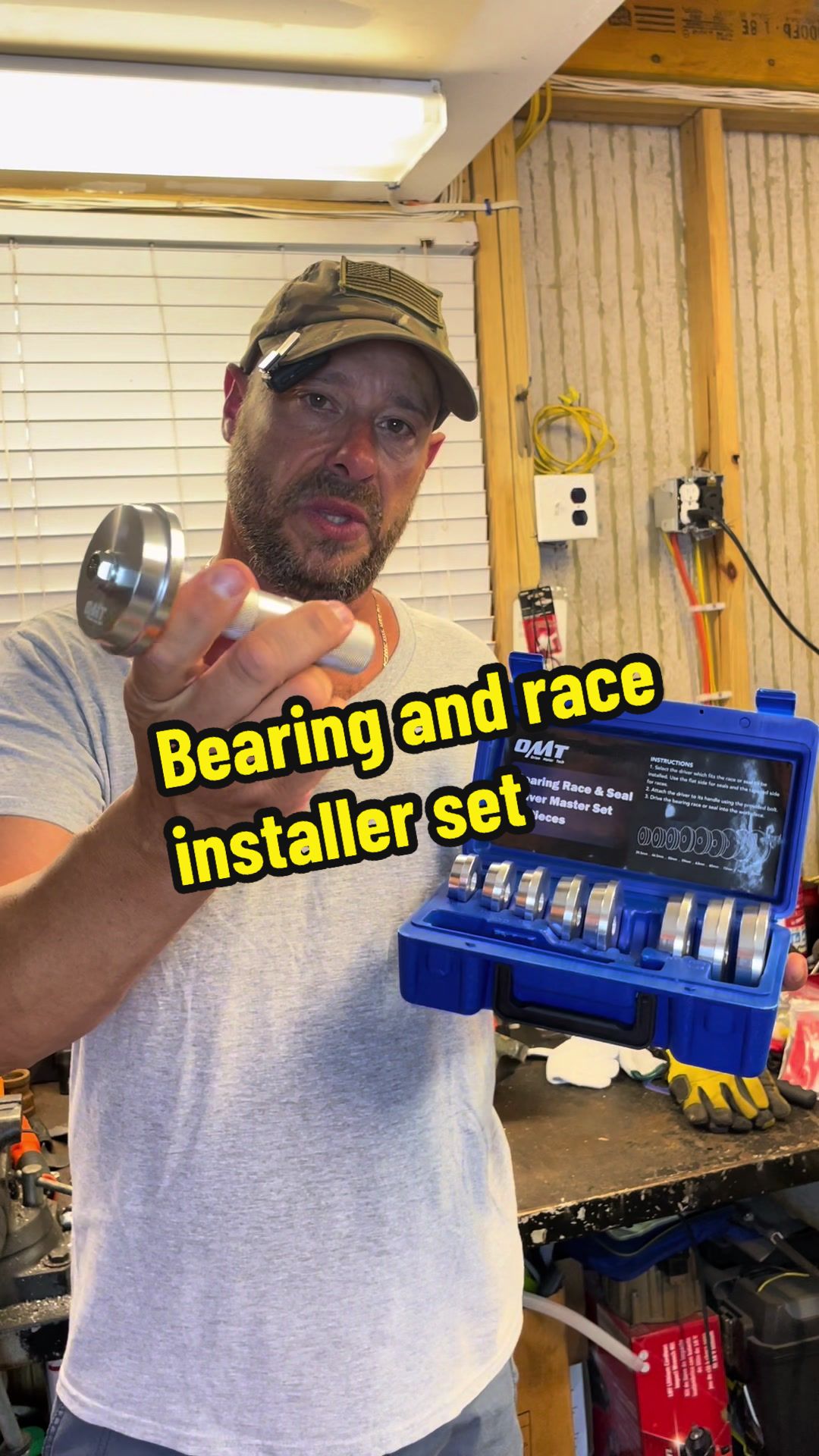 TikTok post by @sickboymechanic for Orion Motor Tech. Caption reads: Bearing and race installer Set @Orion Motor Tech....