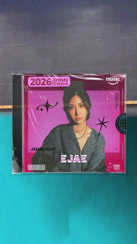 Instagram post by @ejae_k for Amazon Music. Caption reads: Our Artist to Watch artist @ejae_k is only going....