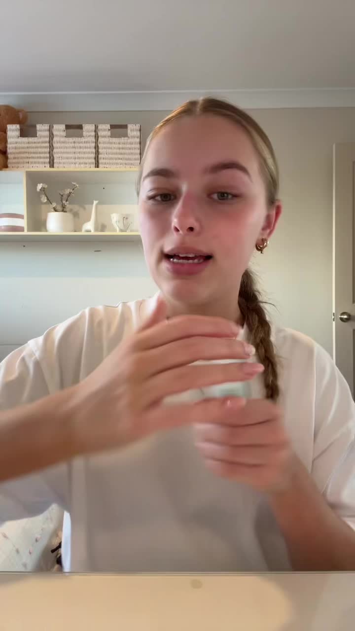 TikTok post by @lucypatchucy for MCoBeauty. Caption reads: grwm + life update @MCoBeauty 💚.