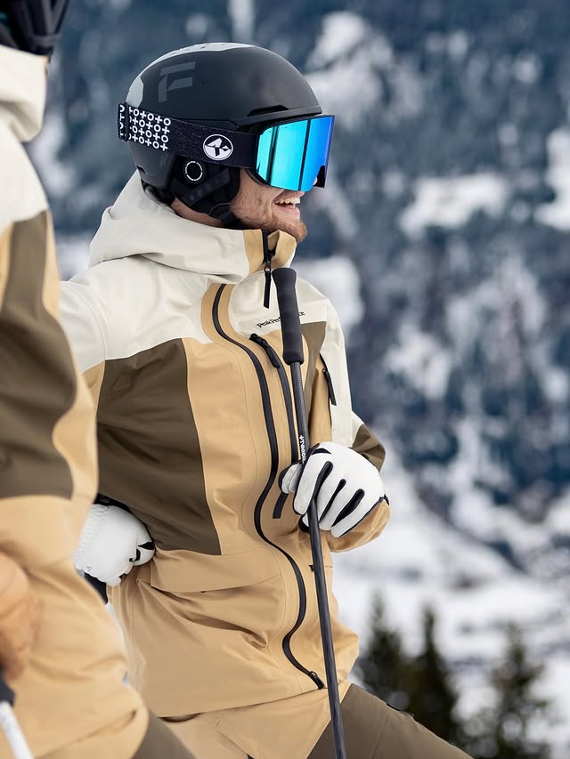 Instagram post by @zaniergloves for NAKED Optics. Caption reads: MERRY CHRISTMAS to everyone 🎄❄️🎿.