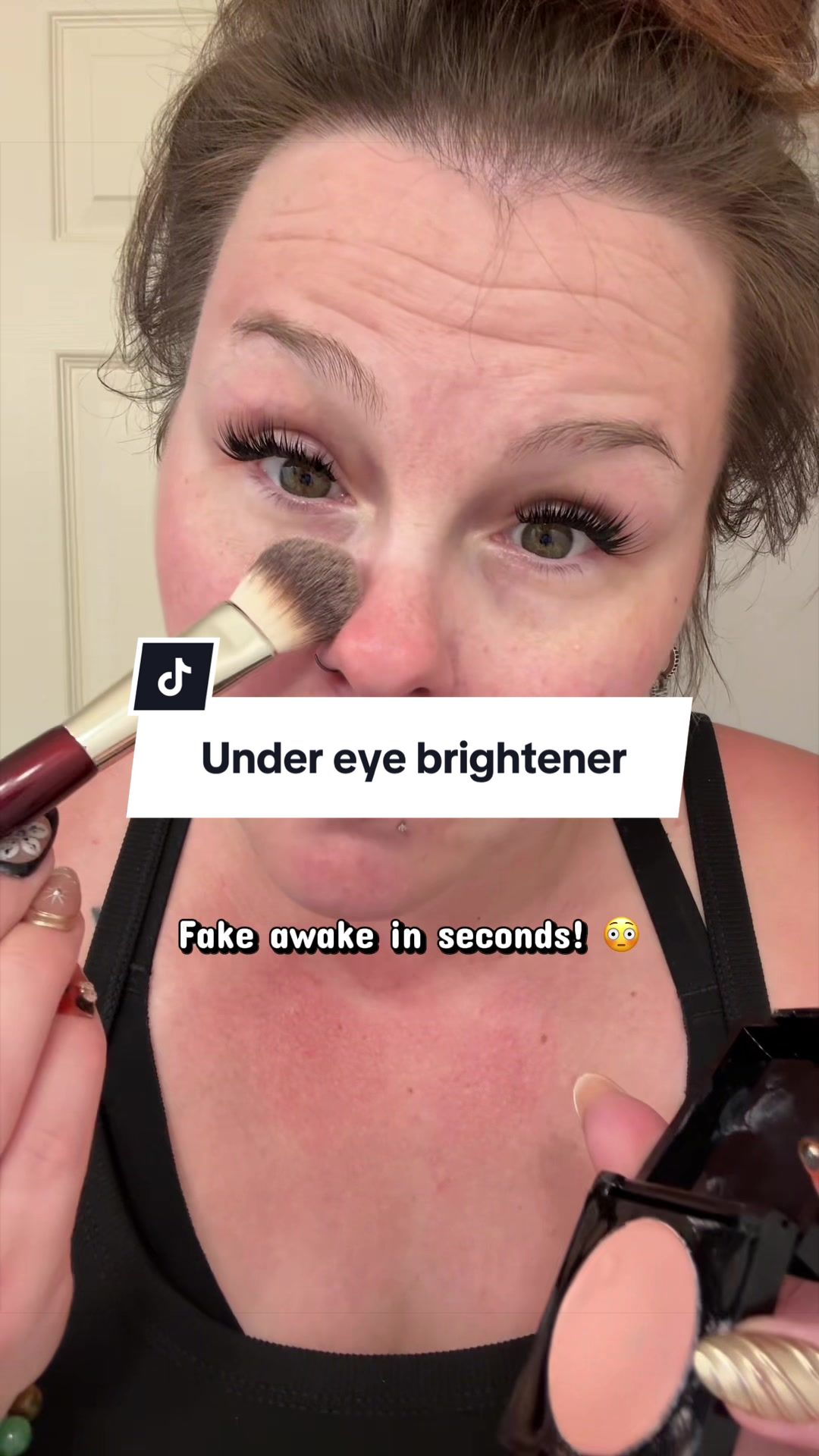 TikTok post by @brittanytiktokcreator for Palladio Beauty. Caption reads: #creatorsearchinsights #thingsworthbuying....