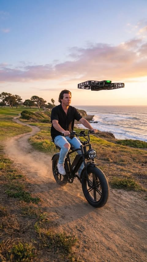 Instagram post by @sparkle_films for HOVERAir. Caption reads: [...] feature on drones is impressive, but....