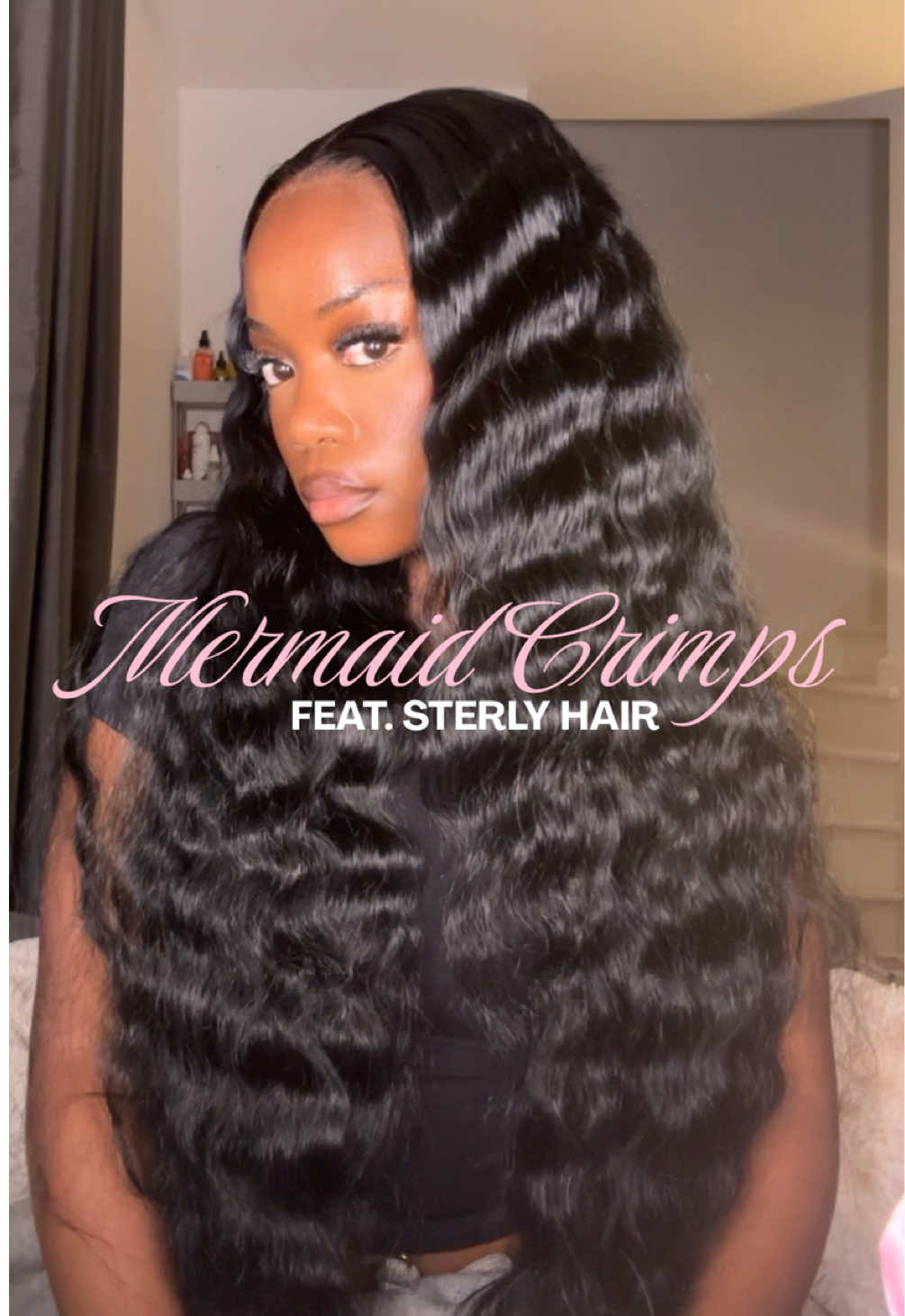 TikTok post by @gisreine.ira for Sterly Hair. Caption reads: [...] cause why not? Code: TT30 for 30% off....