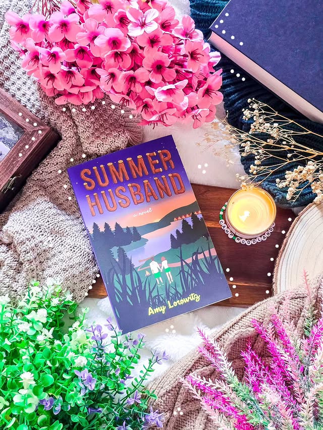 Instagram post by @bookswith.bailey for BookSparks. Caption reads: 🏕°•🌲𝑺𝒖𝒎𝒎𝒆𝒓 𝑯𝒖𝒔𝒃𝒂𝒏𝒅 - 𝑩𝒚: 𝑨𝒎𝒚....