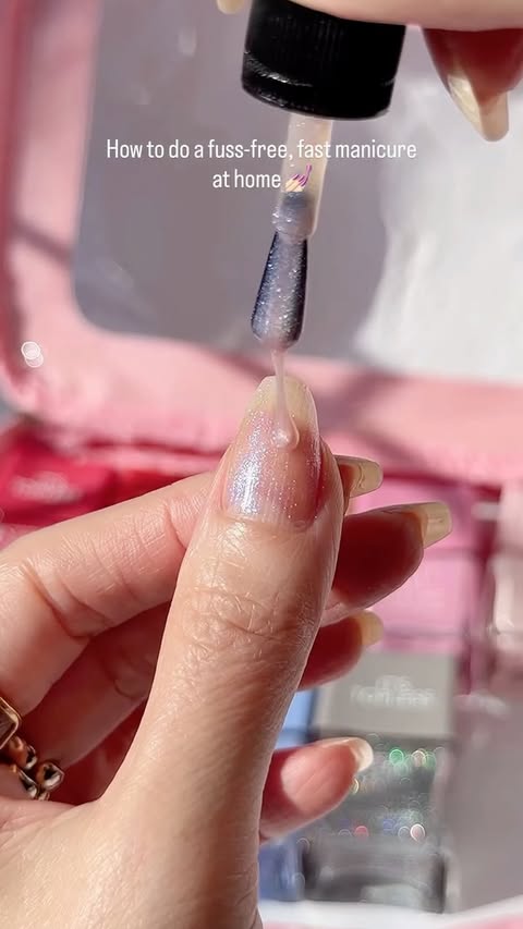 Instagram post by @fromsandyxo for Nails.INC. Caption reads: [...] of the fastest mani I’ve done! Using....