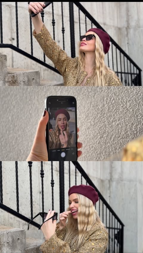 Instagram post by @antonellabacic for MOHITO. Caption reads: Getting ready for Christmas w/ @mohitofashion....