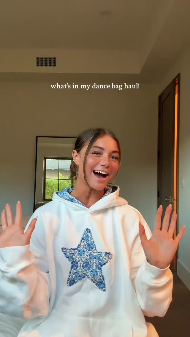 Instagram post by @hailey.bills for Chomps. Caption reads: A look into my dance bag!! @chomps #chompspartner.