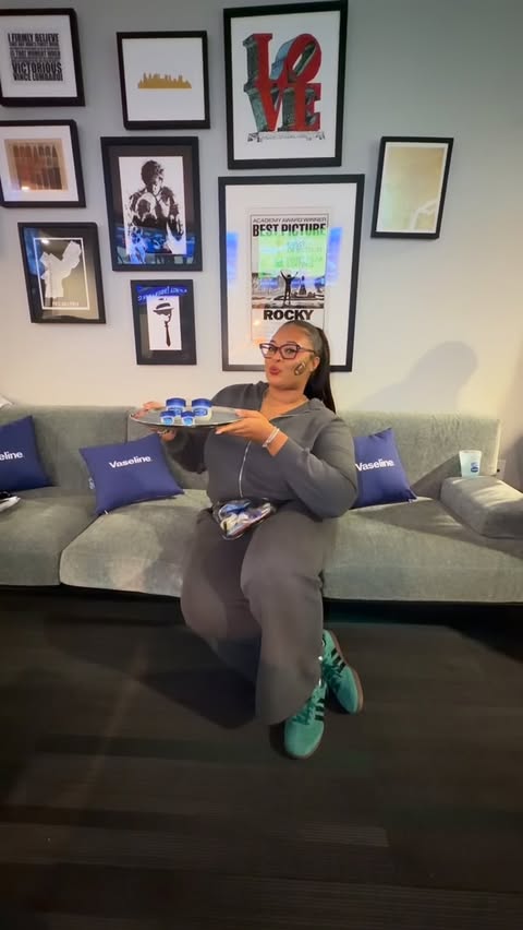 Instagram post by @cierrarene_ for Vaseline. Caption reads: [...] against dry skin from winter weather than....