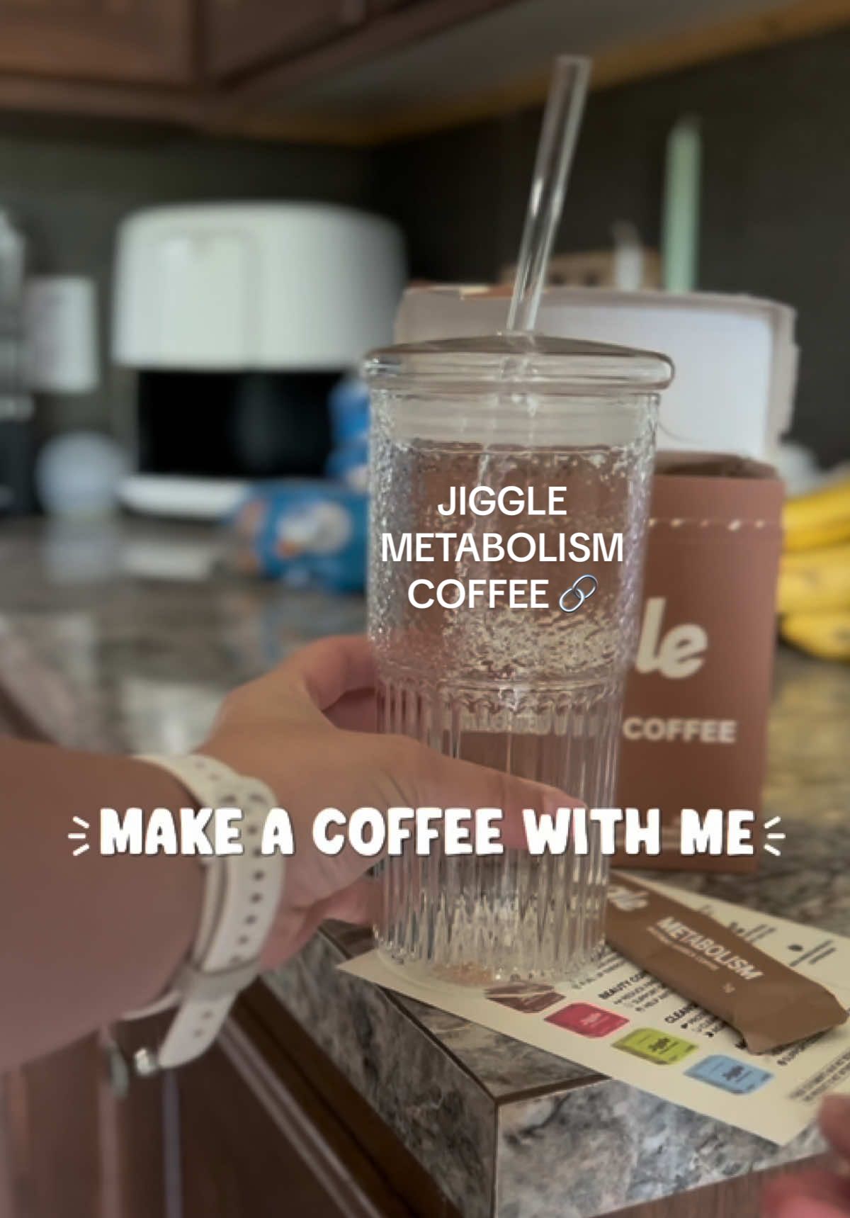 TikTok post by @hally_black for Jiggle Coffee. Caption reads: [...] #momtok #sahm #metabolism #coffee @Jiggle....