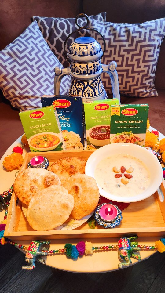 Instagram post by @allfoodiesnamaste for Shan Foods. Caption reads: @shanfoodsglobal always nails that authentic taste....