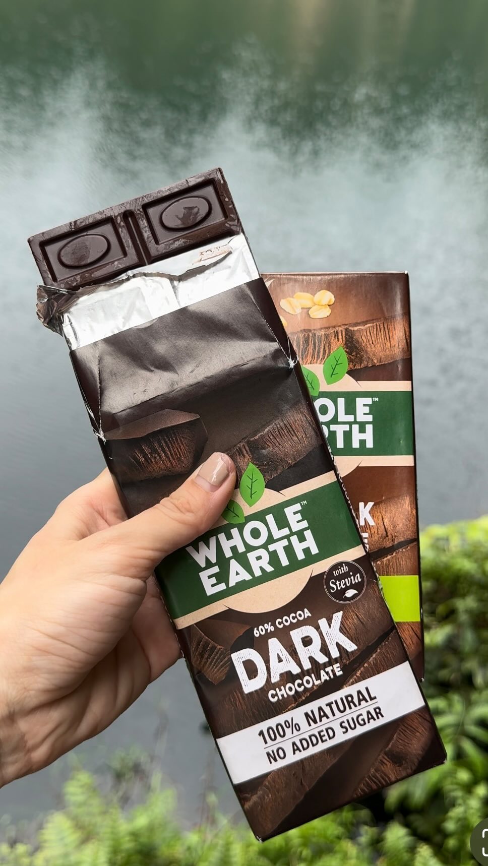 Instagram post by @liveloveatwithjie for Cold Storage Singapore. Caption reads: Enjoy the indulgence moment with Whole Earth, your....