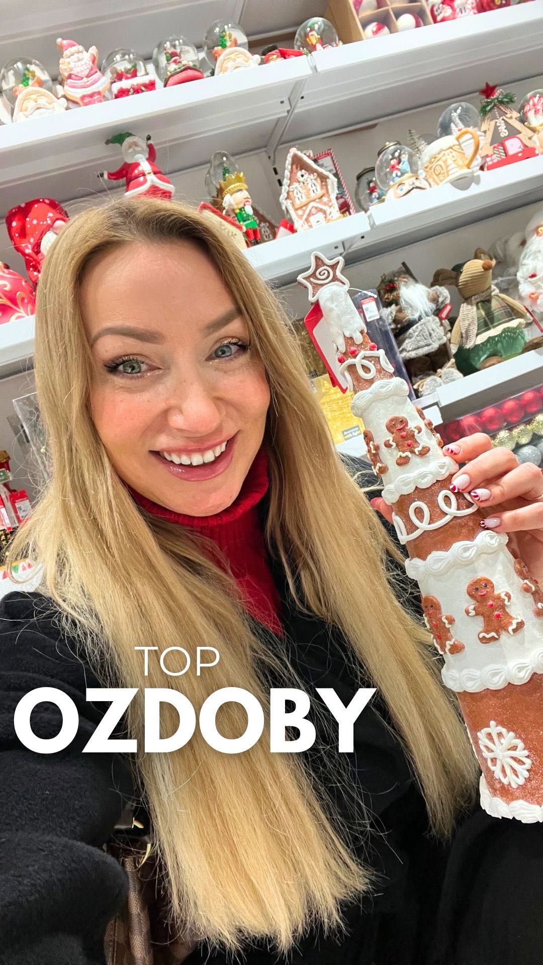 Instagram post by @vloglola for Homla. Caption reads: Najpiękniejsze ozdoby świąteczne - zapraszam na....