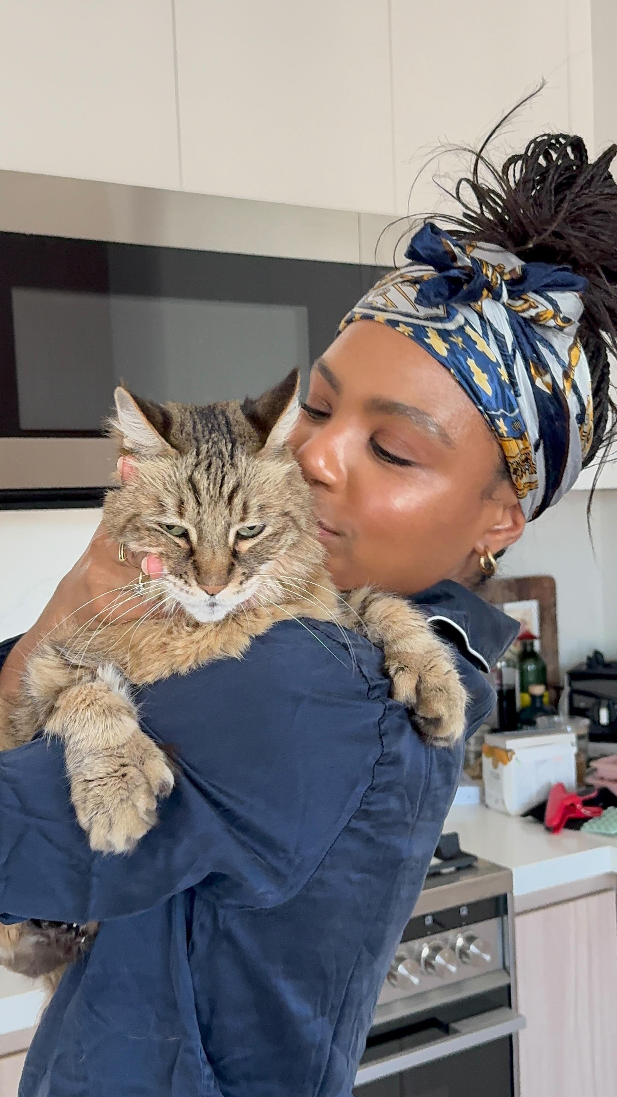Instagram post by @brittbenae for Chewy. Caption reads: #ad Orly and I are one week down in the....