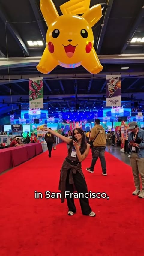 Instagram post by @sarameess for Pokémon. Caption reads: Who did the best Impression 👀 @pokemon Thank you....