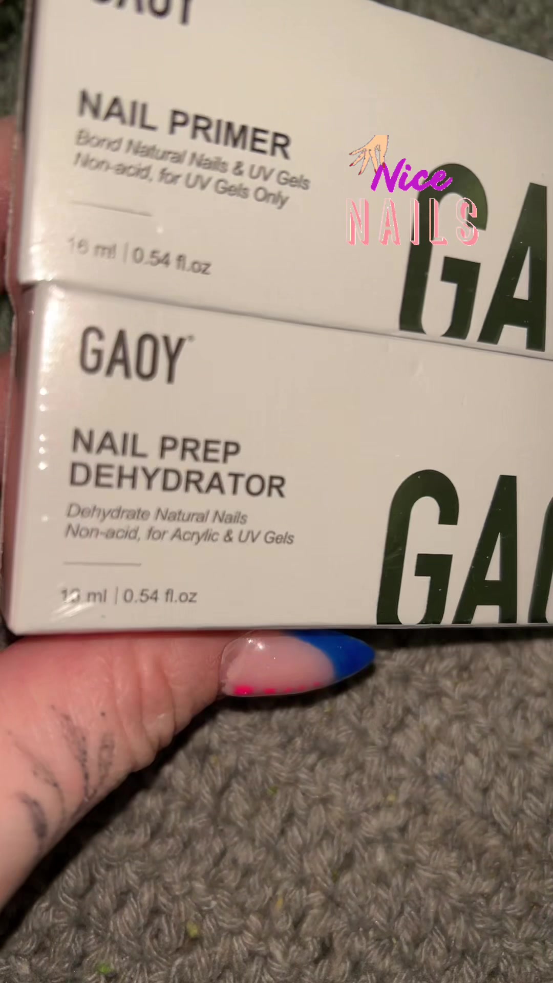 TikTok post by @kytattedmom for GAOY. Caption reads: [...] #nailprep #nailart #nailprimer #diynails....