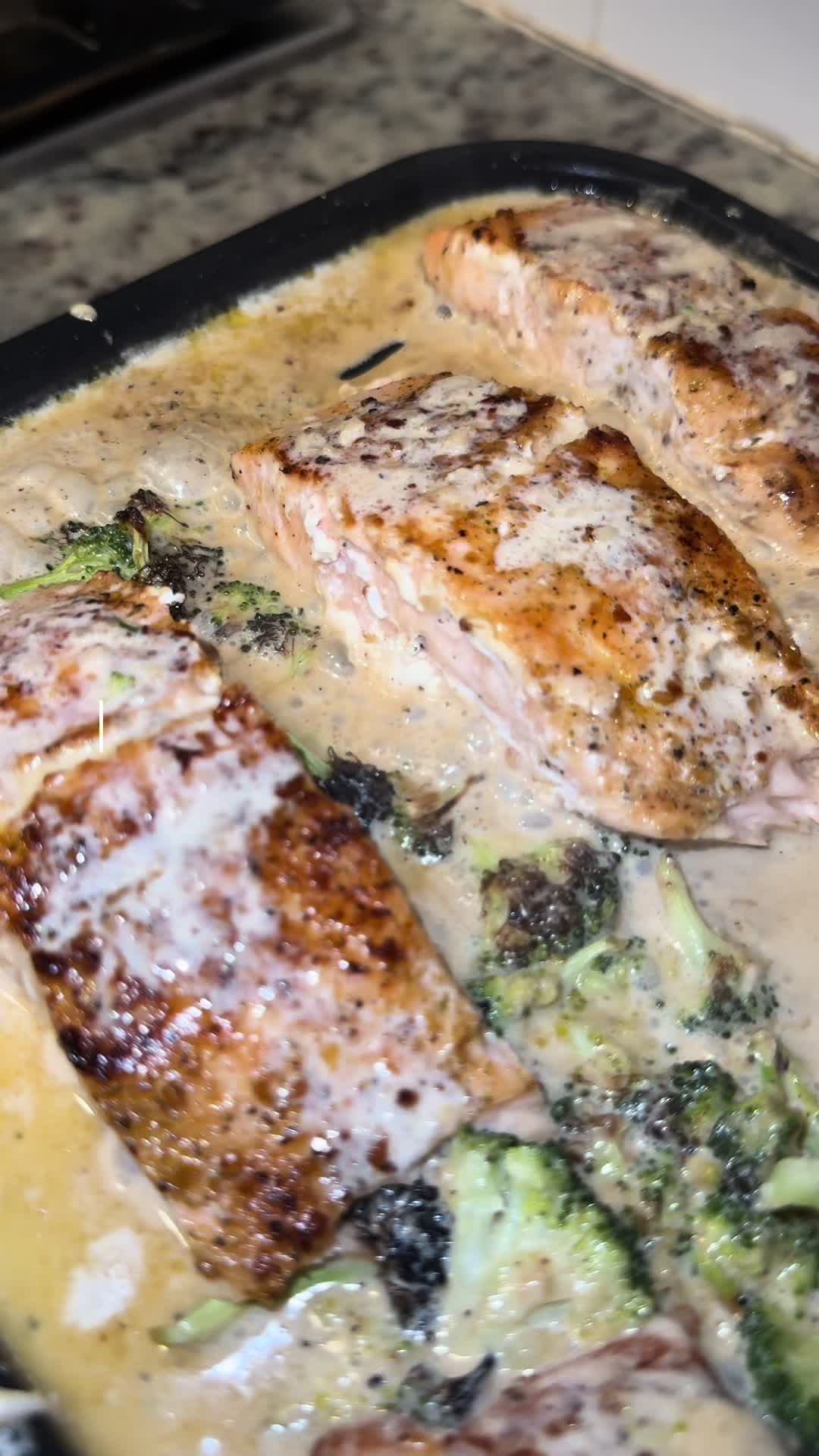 TikTok post by @brionna_alexis for SUSTEAS. Caption reads: [...] #salmonrecipe #grill #susteas @SUSTEAS US.