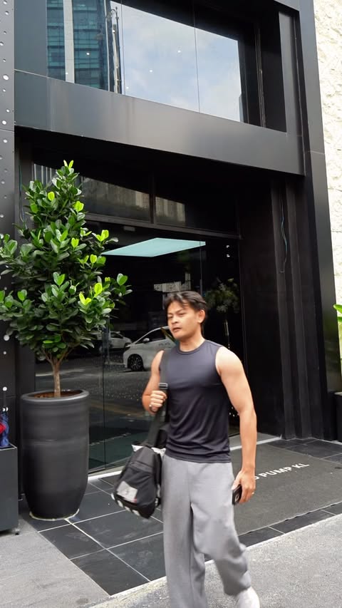 Instagram post by @tajularief_ for Watsons Malaysia. Caption reads: Gym session done. Freshened up. Coffee in hand.....