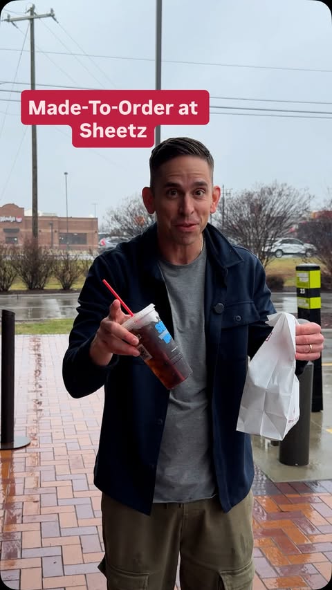 Instagram post by @aaron_dodge for Sheetz. Caption reads: [...] the made-to-order meal from the rain @sheetz....