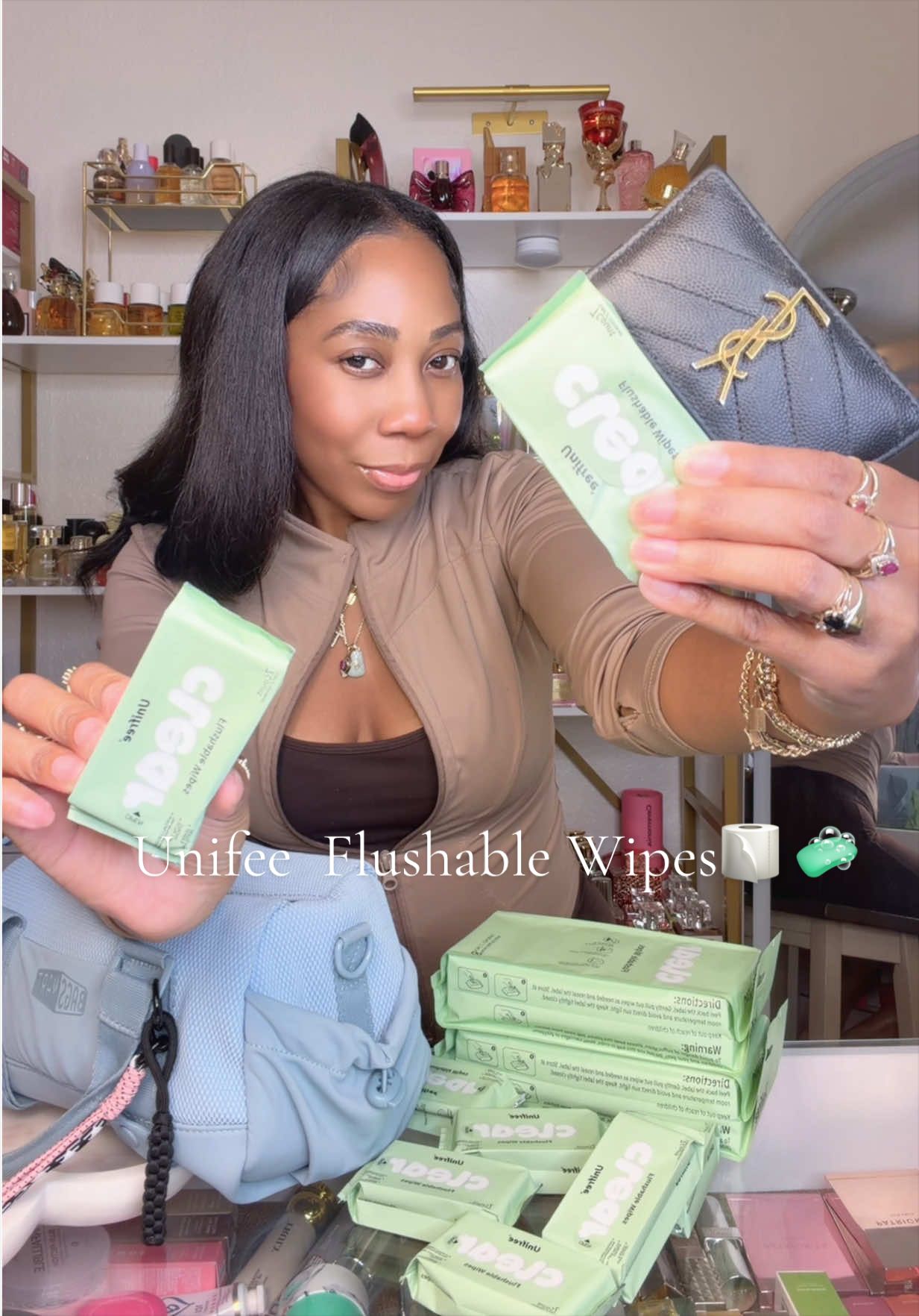 TikTok post by @turah21 for Unifree US. Caption reads: [...] #hygieneproducts @UnifreeUS.