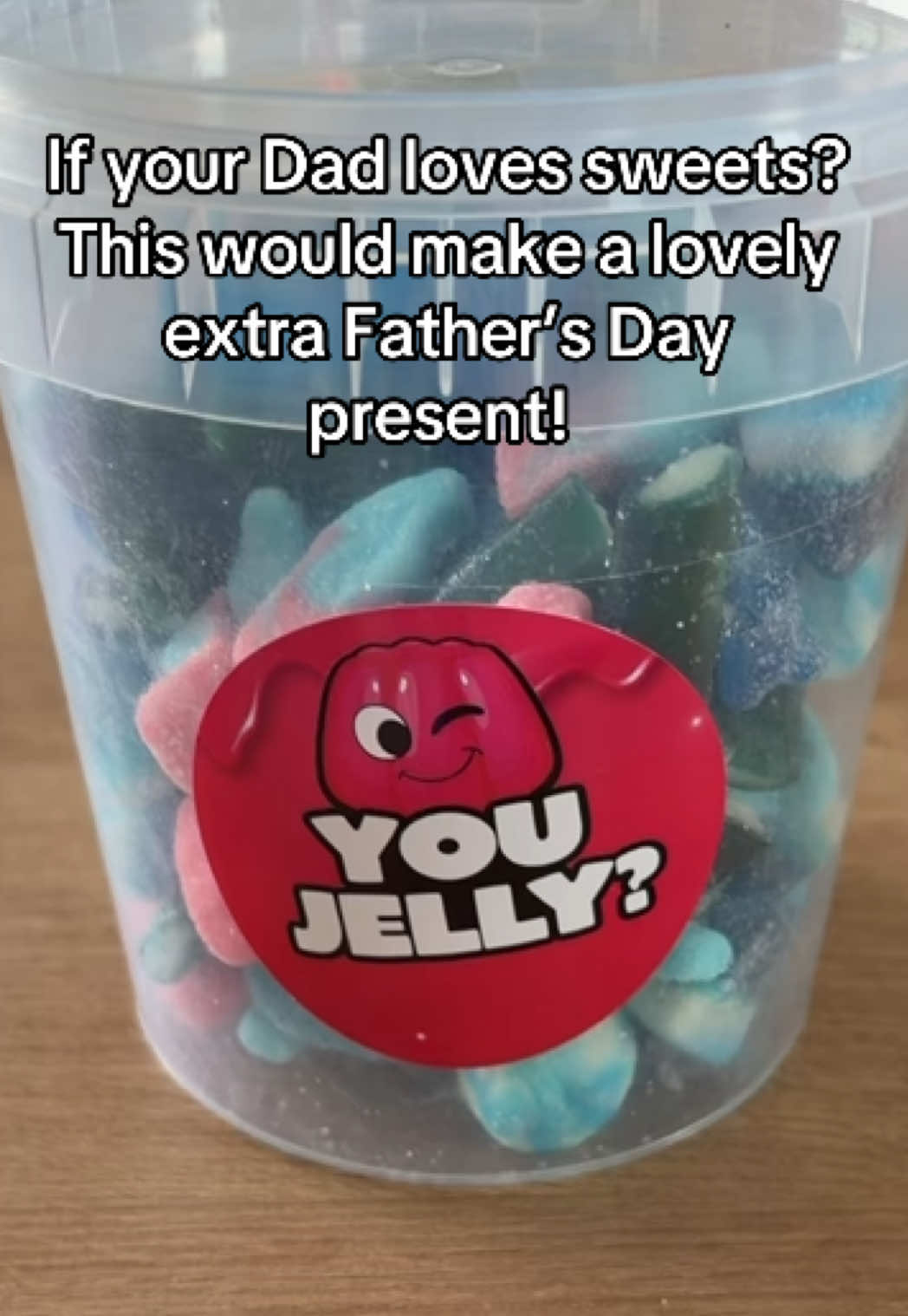 TikTok post by @allys_ttshop for Exploded Sweets. Caption reads: @Exploded Sweets Blue mix sweets! I can confirm....