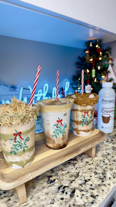 Instagram post by @cheffingwithamber for Forager Project. Caption reads: brb arguing with my siblings over holiday drinks....