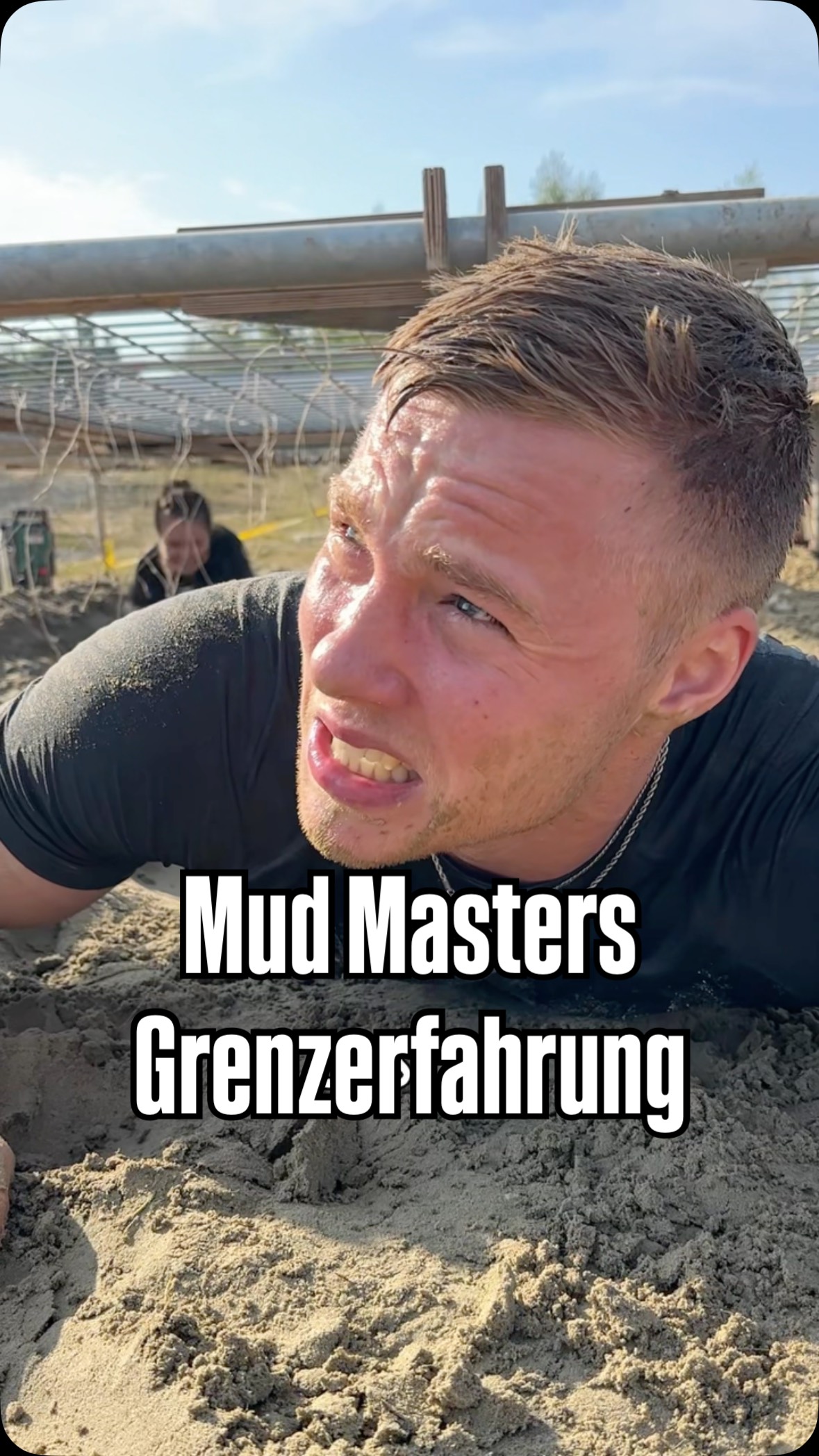 Instagram post by @thegeneticone for Teveo. Caption reads: [...] beim Mud Master mitgelaufen und habe die....