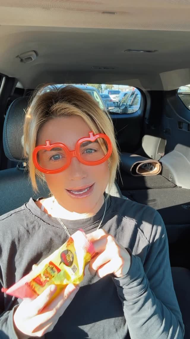 Instagram post by @morganmyleslive for Sour Patch Kids. Caption reads: Imma still have a treat since life has been pretty....