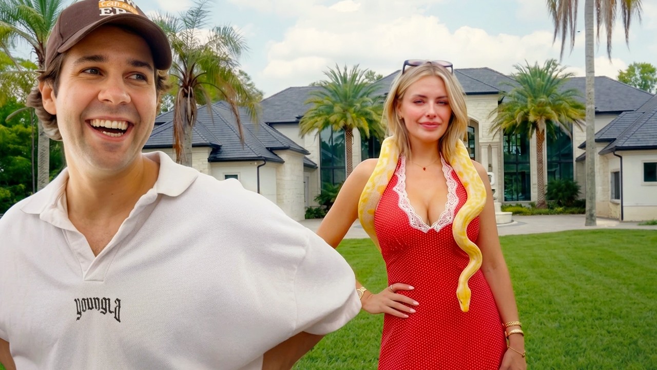 YouTube post by @DavidDobrik for Solelidity. Caption reads: Corinnas New $20,000,000 Dream Home.