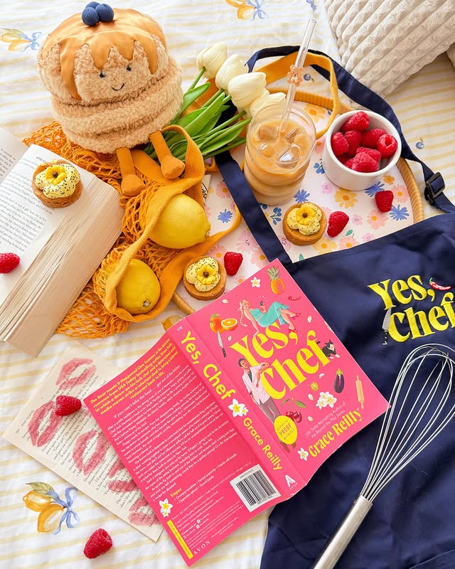 Instagram post by @authorgracereilly for Avon Books. Caption reads: [...] 🧑‍🍳✨🩷 thank you so much to the @avonbooks....