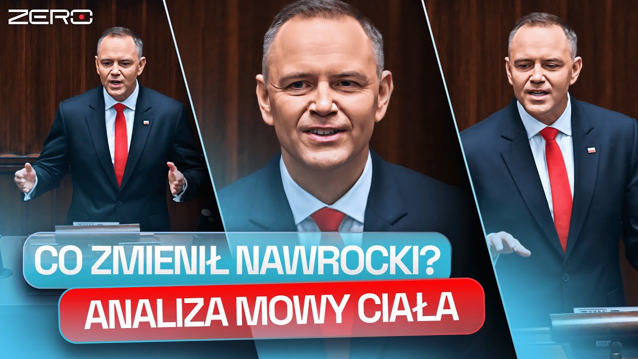 YouTube post by @KanalZeroPL for STS. Caption reads: KAROL NAWROCKI - ANALYSIS OF THE MESSAGE.