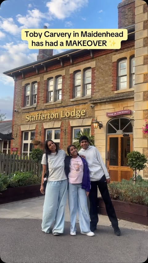 Instagram post by @themummystylist for Toby Carvery. Caption reads: 🧿✨ Toby Carvery in Maidenhead has had a makeover!....