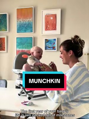 TikTok post by @laurenjtimms for Munchkin. Caption reads: Ad | Weaning made easy with this @Munchkin UK....