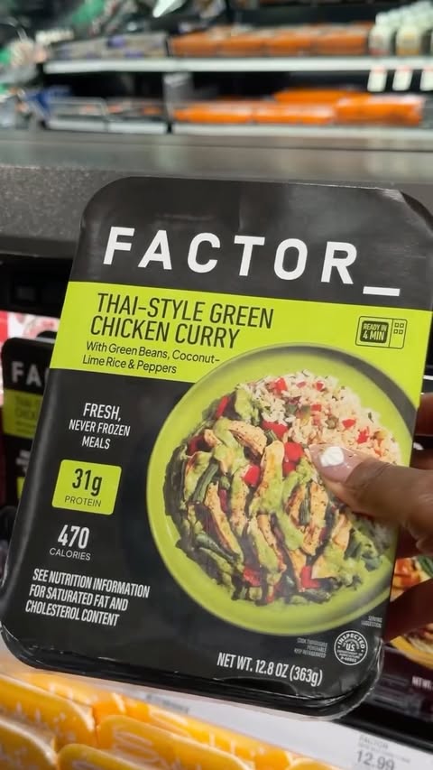 Instagram post by @thedolcemimi for Factor. Caption reads: [...] my protein in still is. Now that....