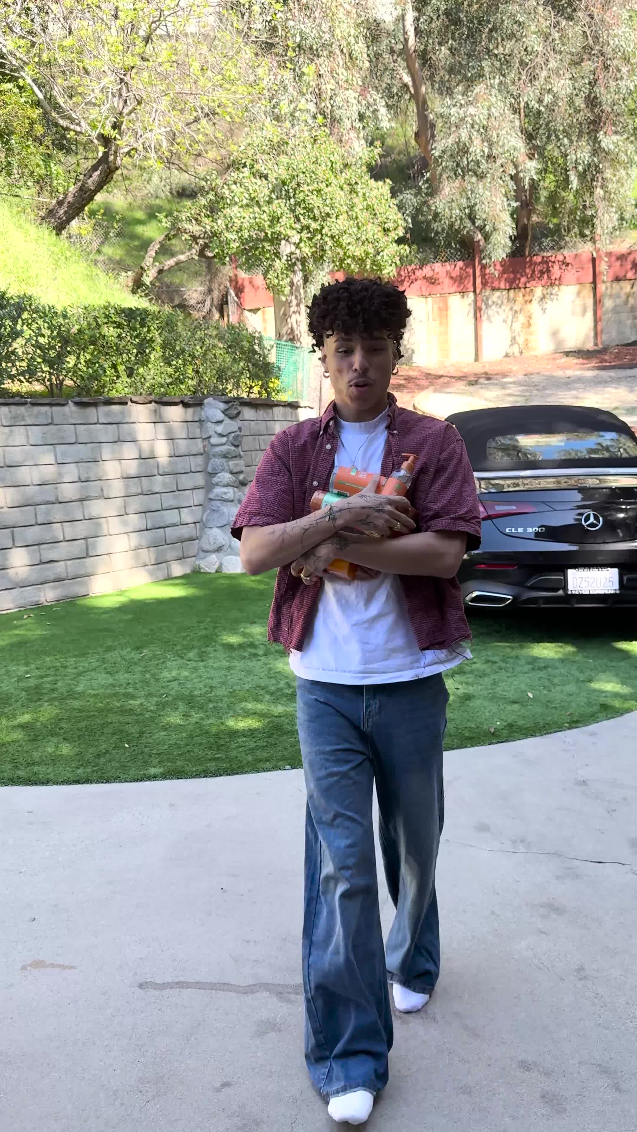 TikTok post by @larrayissexyashell for Treehut. Caption reads: #TreeHutPartner @Tree Hut our skin AND our [...].