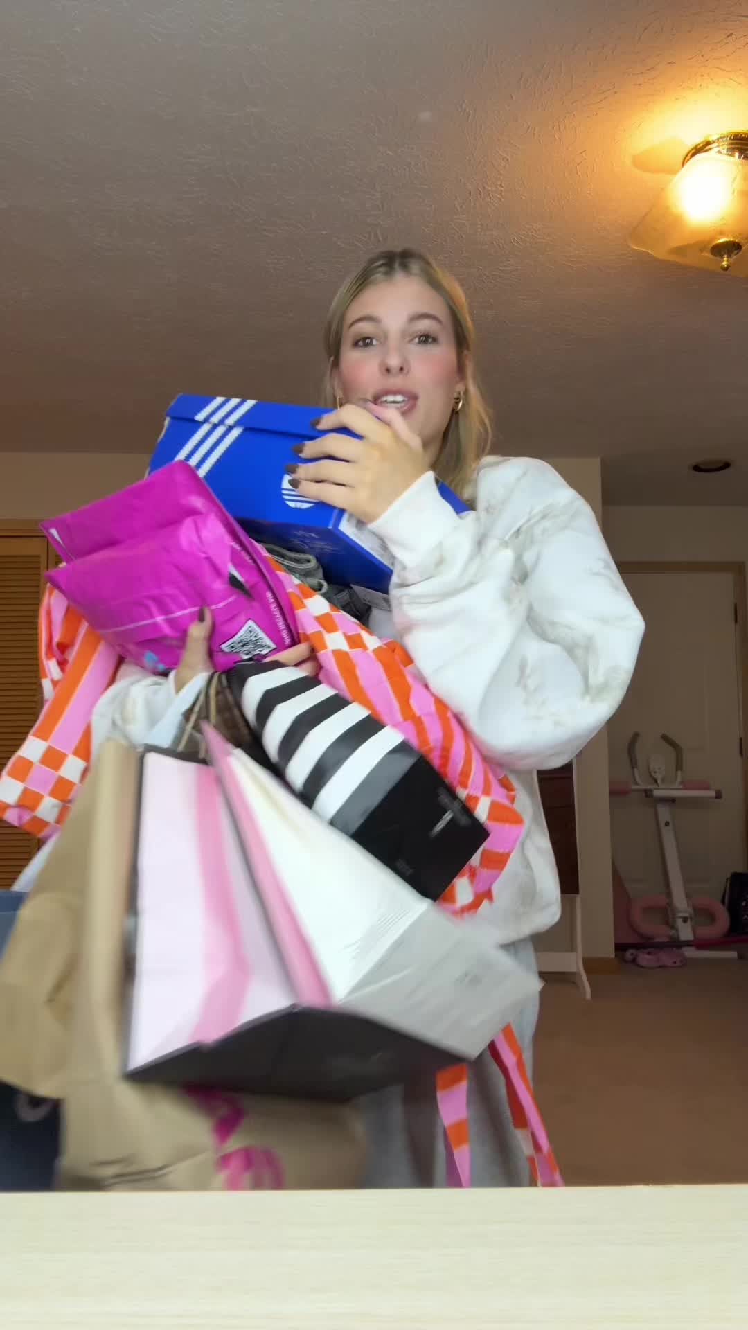 TikTok post by @billiecatherine for Levi’s. Caption reads: back to school haul!!! @garageclothing @sephora....