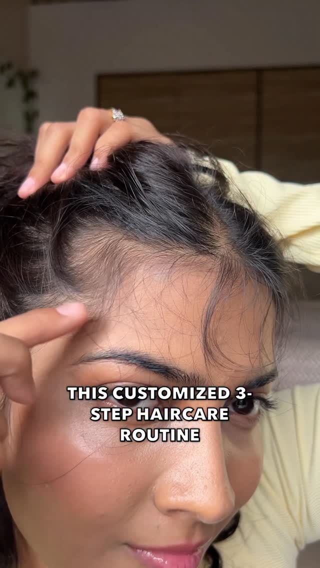 Instagram post by @biijall for Vedix. Caption reads: Because my hair deserves a routine that’s made for....