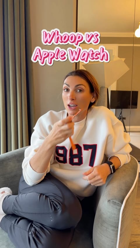 Instagram post by @luisazissman for WHOOP. Caption reads: I’ve joined the @whoop cult 🤣🤪 comment ‘link’....
