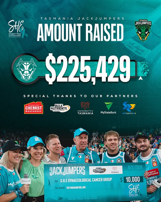 Instagram post by @jackjumpers for Bulk Nutrients. Caption reads: Tassie turned out big to support SHE 🤝 A huge....