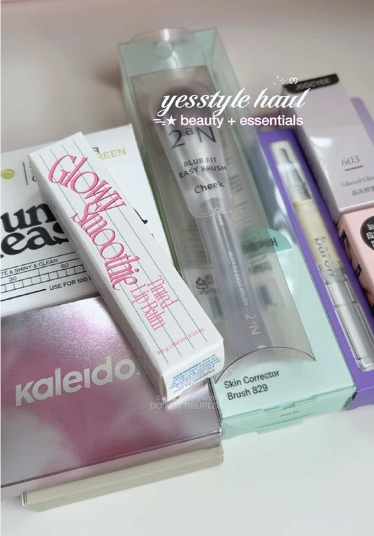 TikTok post by @hob4mylove for JOOCYEE US. Caption reads: [...] lip balm - peanut butter caramel ⟢ @JOOCYEE....